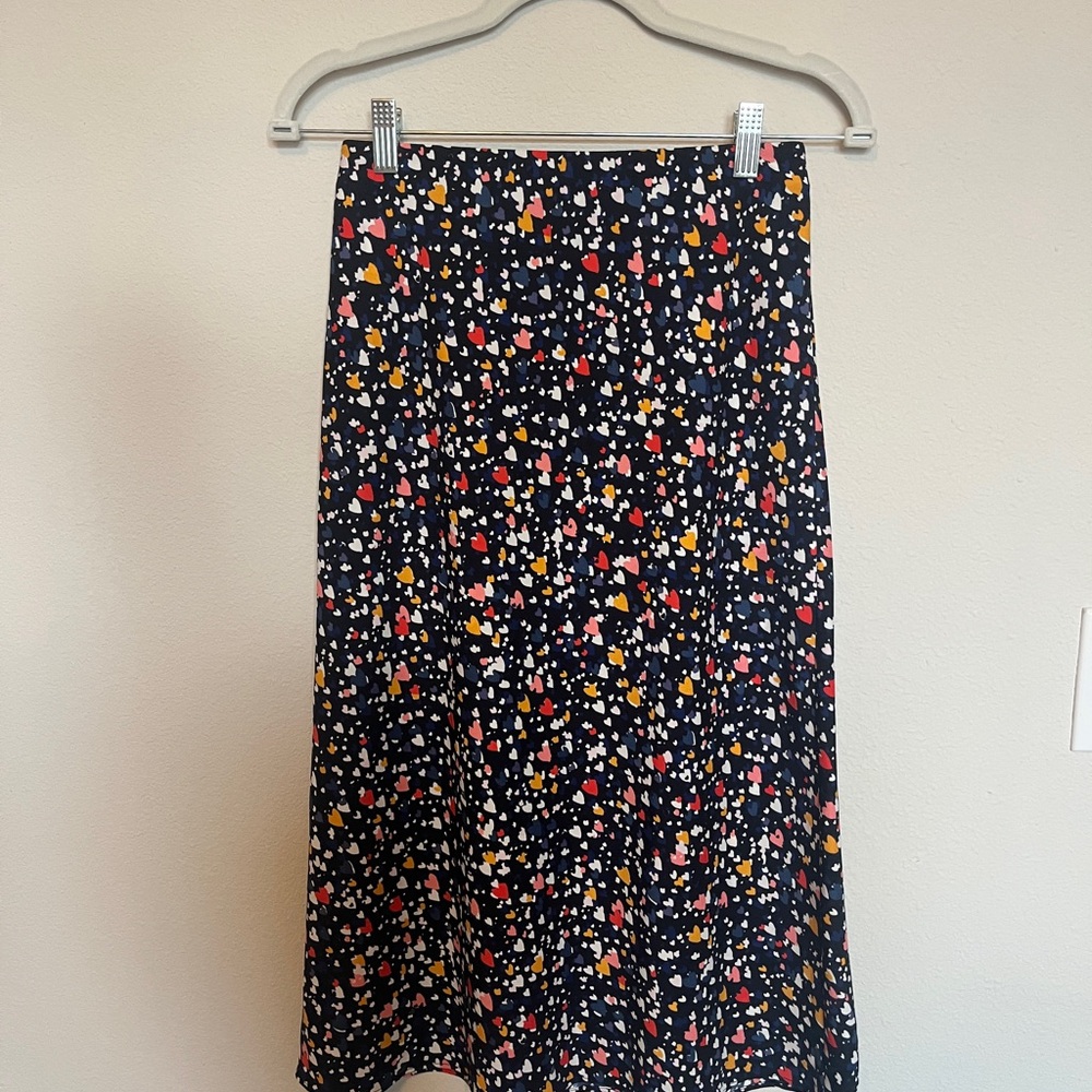 LOFT heart print Skirt